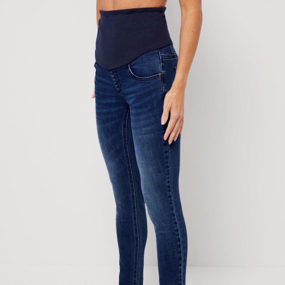 Motherhood Maternity MAMA PRIMA Post Pregnancy V-Pocket Skinny Jeans Size M